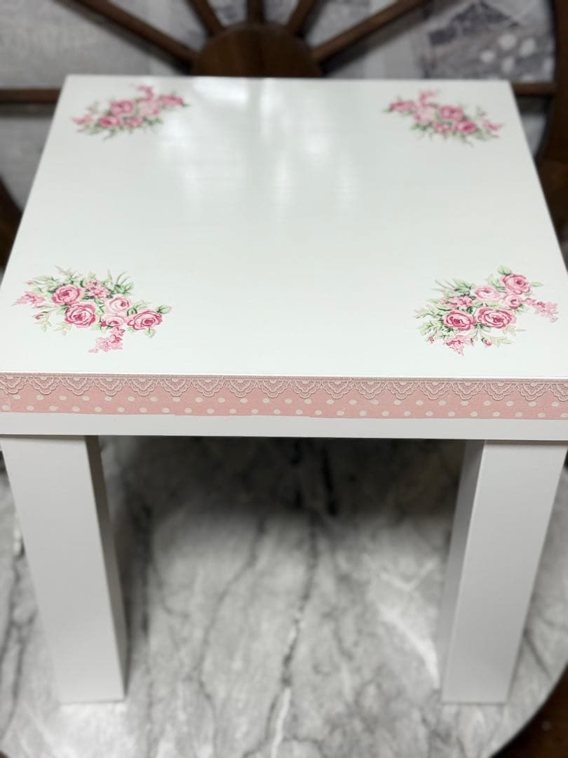 サイドテーブル※木製引き出しBOX※シンク型プランター※樹脂粘土※デコパージュ