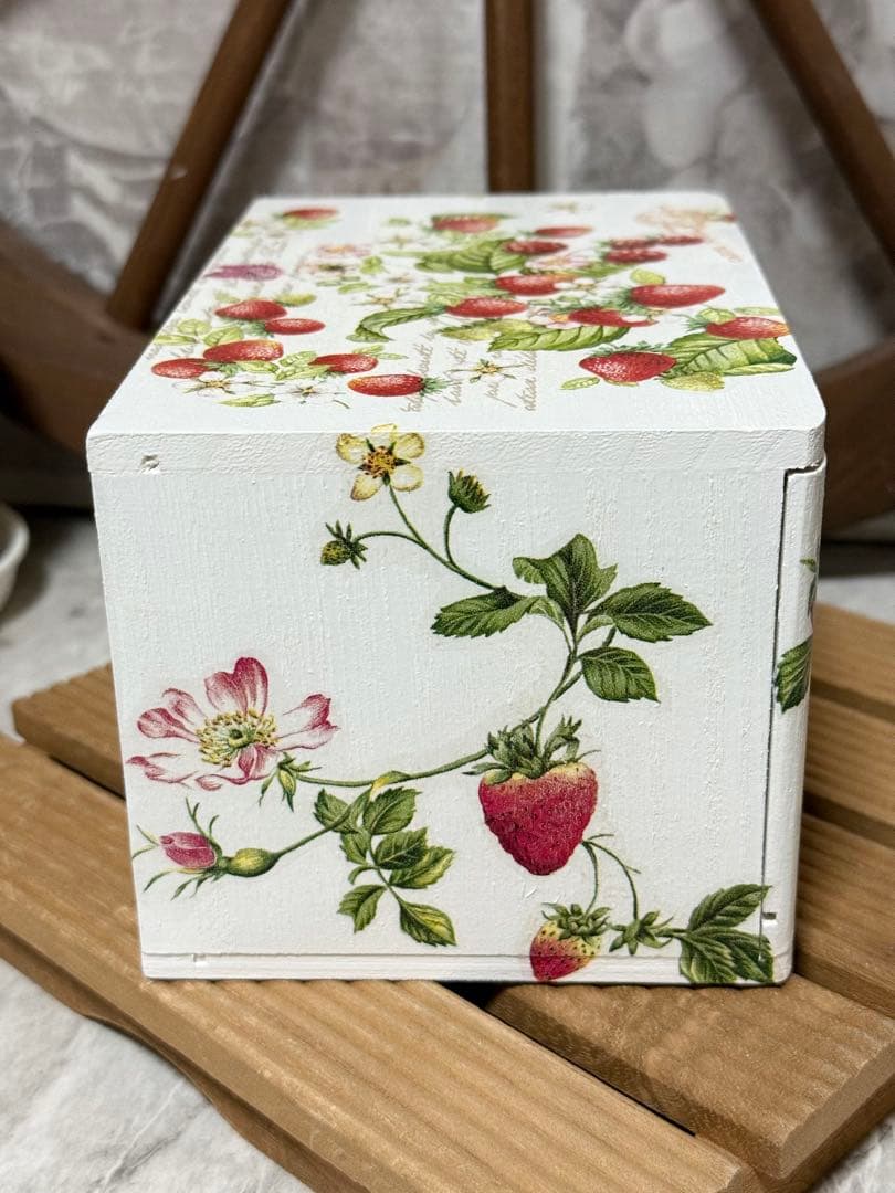 サイドテーブル※木製引き出しBOX※シンク型プランター※樹脂粘土※デコパージュ