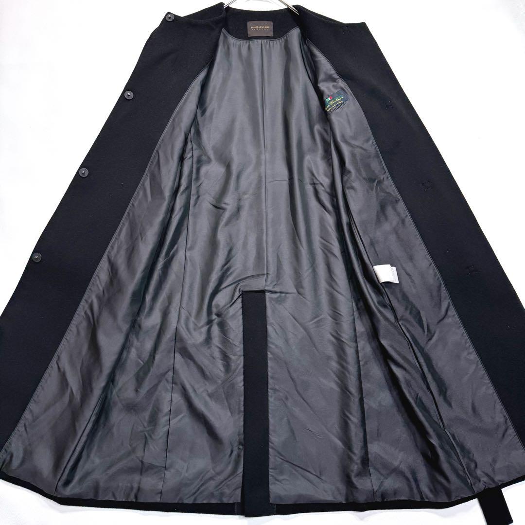 【近年モデル】トゥモローランドコレクション ノーカラーコート カシミヤ100％