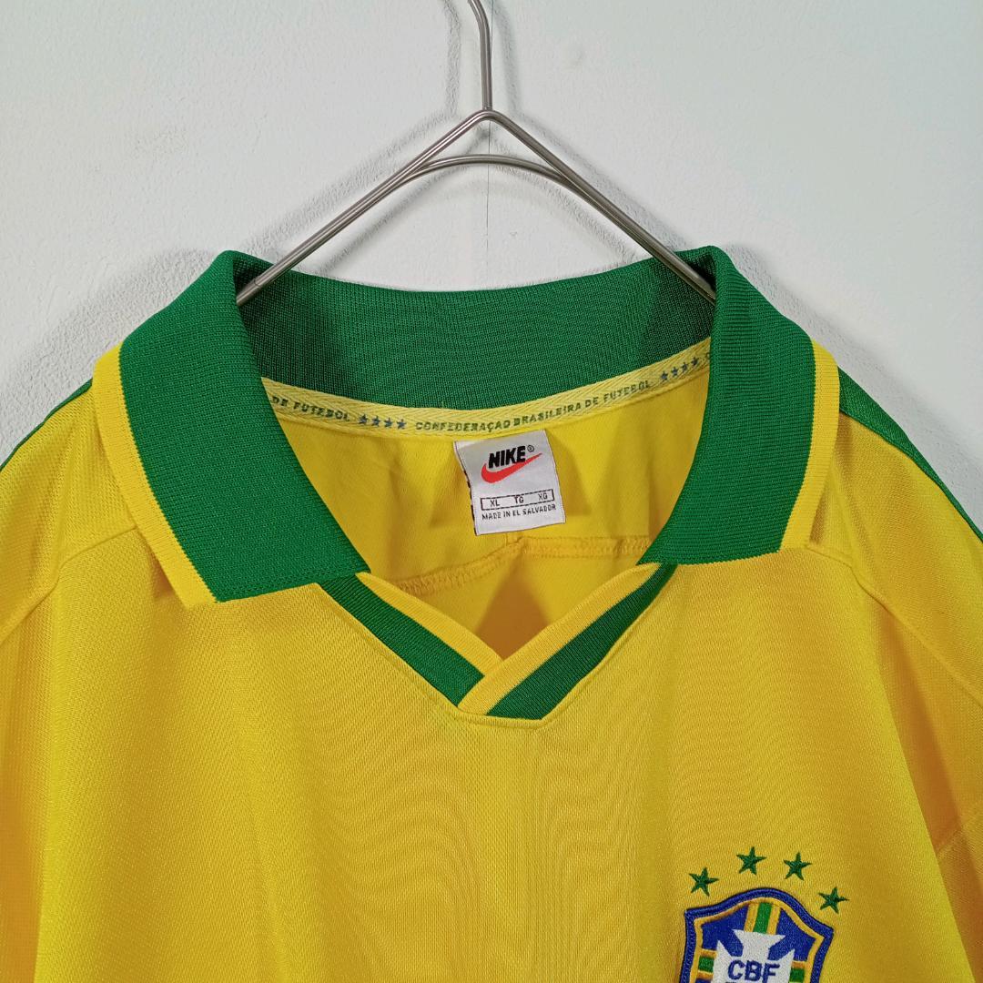 NIKE 90s ブラジル代表 ゲームシャツ ユニホーム　XL セレソン