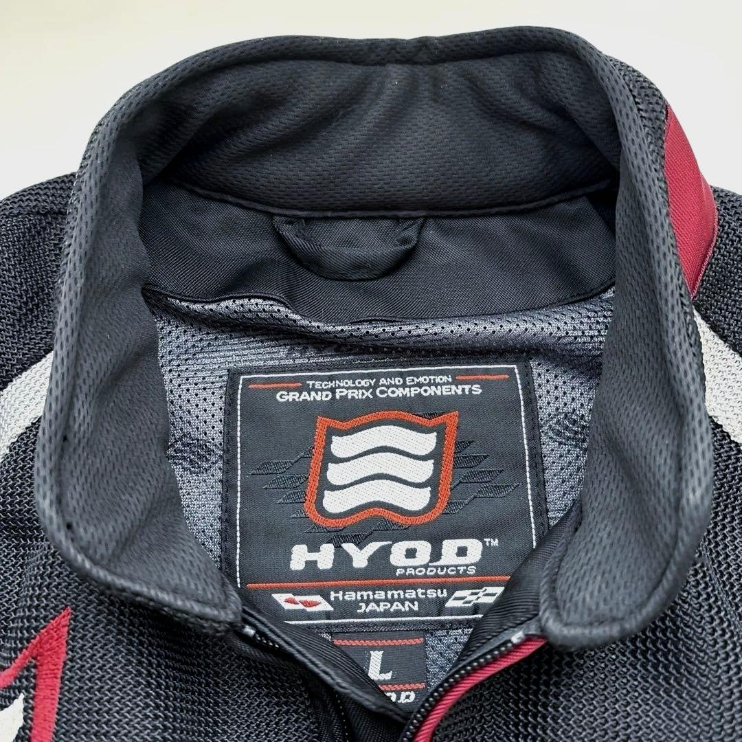 HYOD メッシュジャケット メンズLサイズ ブラック/レッド