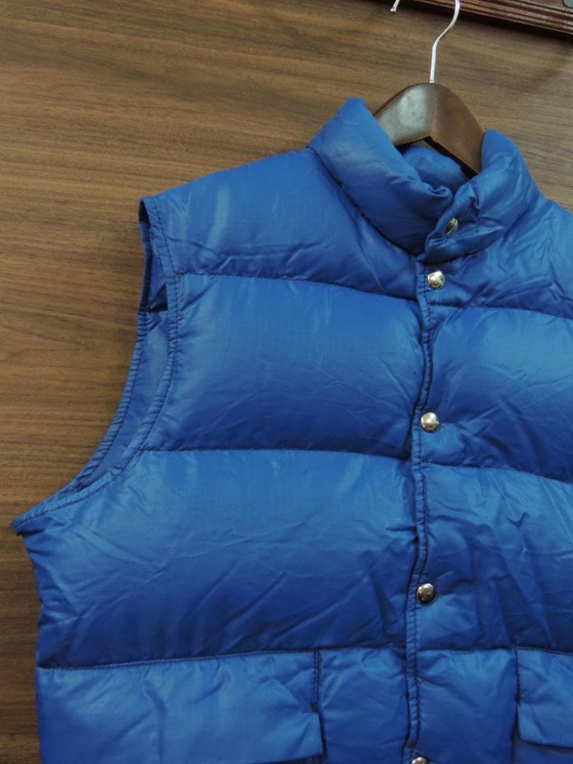 70S VINTAGE L.L.Bean筆記体タグ フルスナップ ダウンベスト