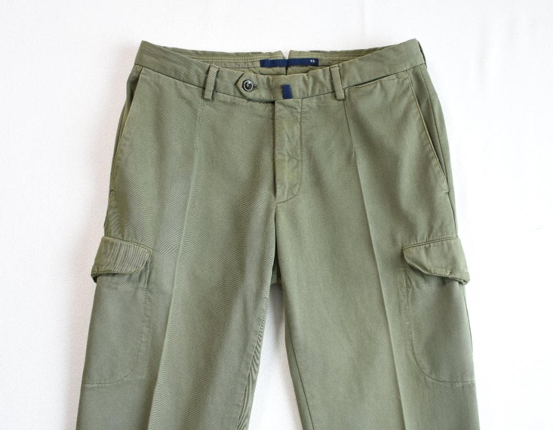 INCOTEX（インコテックス）ユーズド加工が施されたカーゴパンツ size46