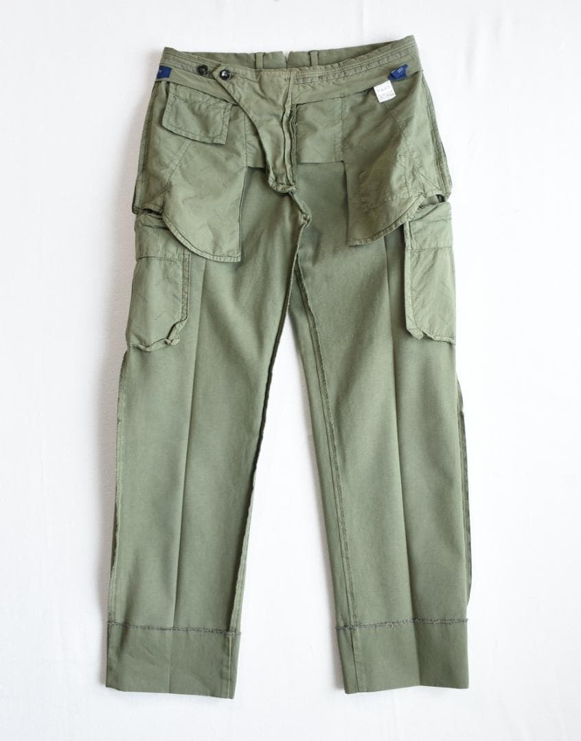INCOTEX（インコテックス）ユーズド加工が施されたカーゴパンツ size46