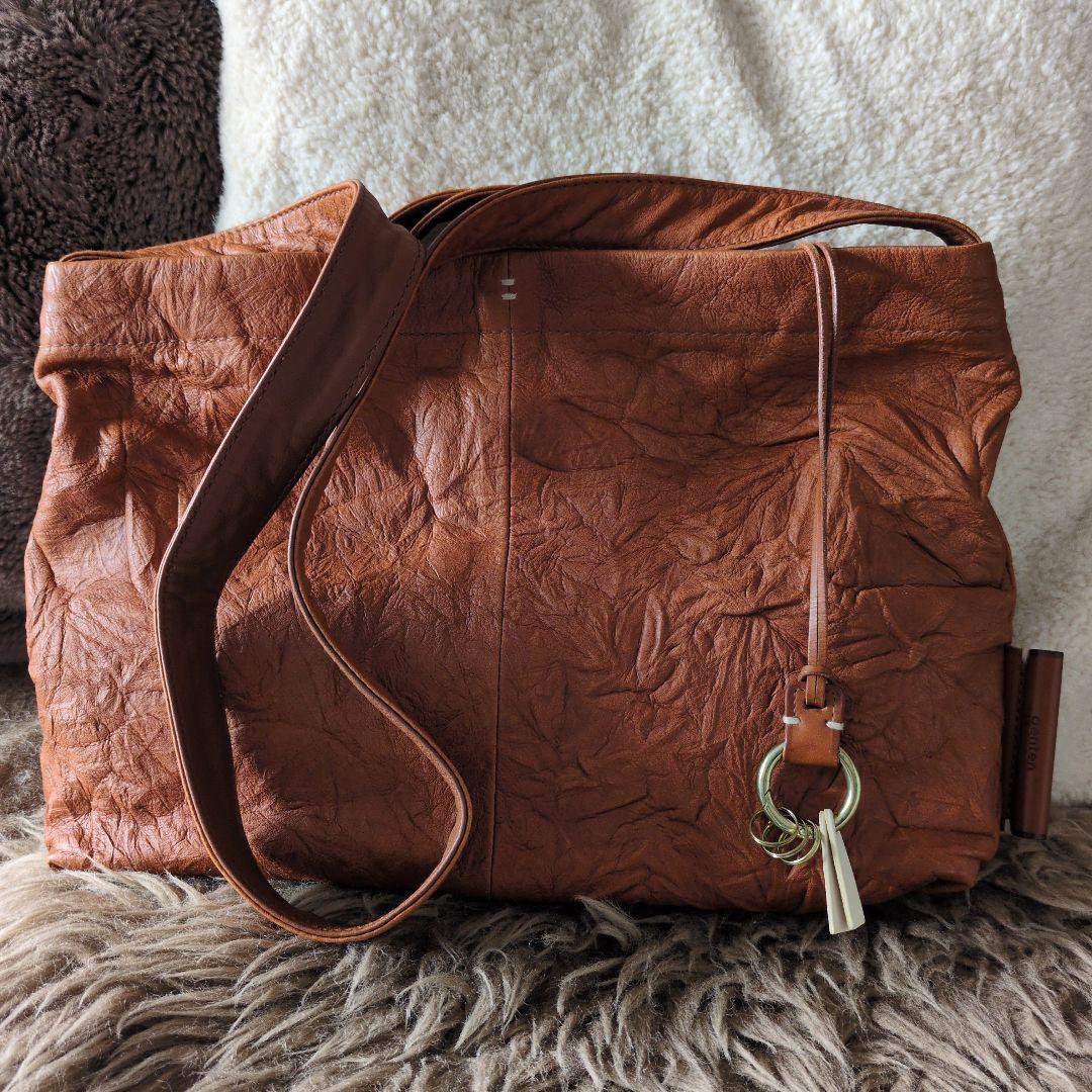 美品✨genten レザーショルダーバッグ 2way