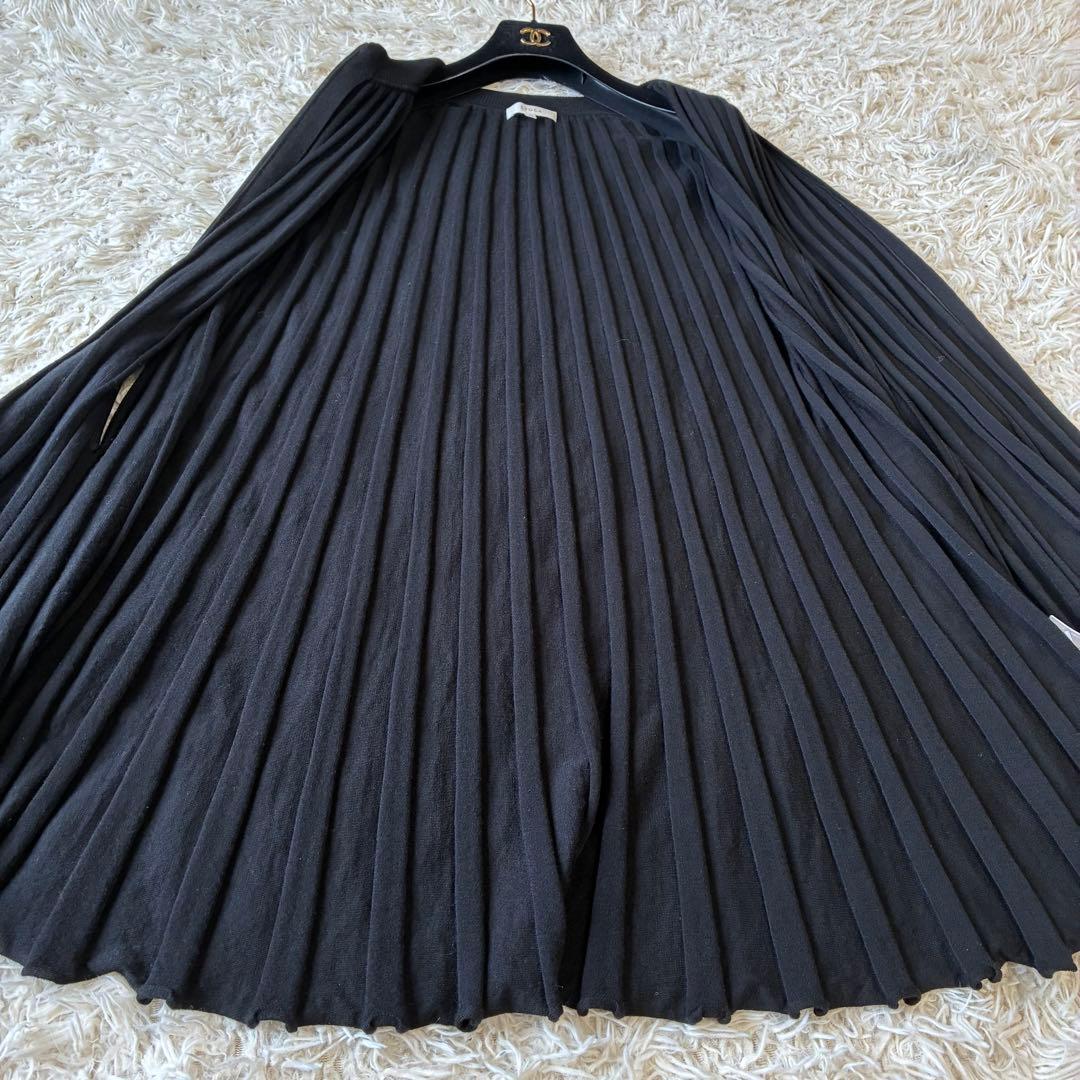 EPOCA エポカ 定価7.2万 プリーツケープジップニット ブラック 40