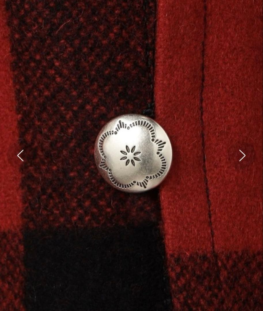 オアスロウ　orslow ウールノーカラージャケット　バッファローチェック