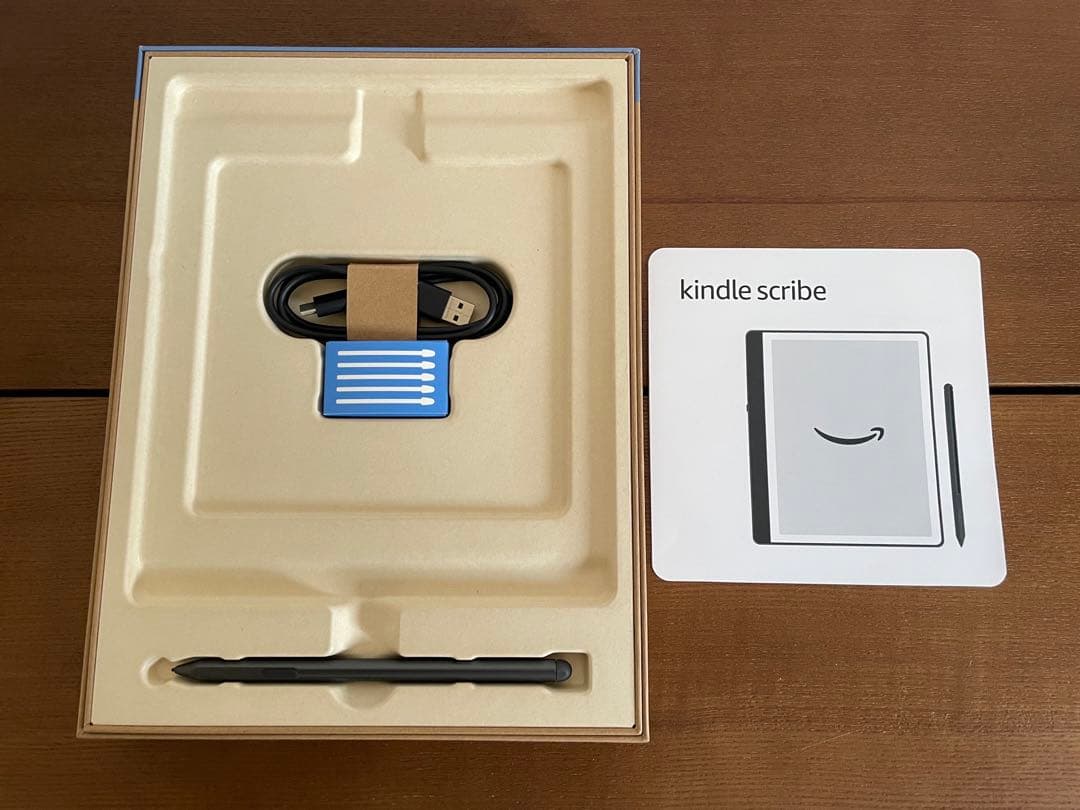 kindle scribe 本体 プラントベースレザーケース付き