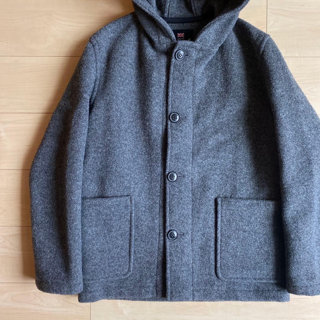 Gloverall ウールスモック ショートフーデッドコート