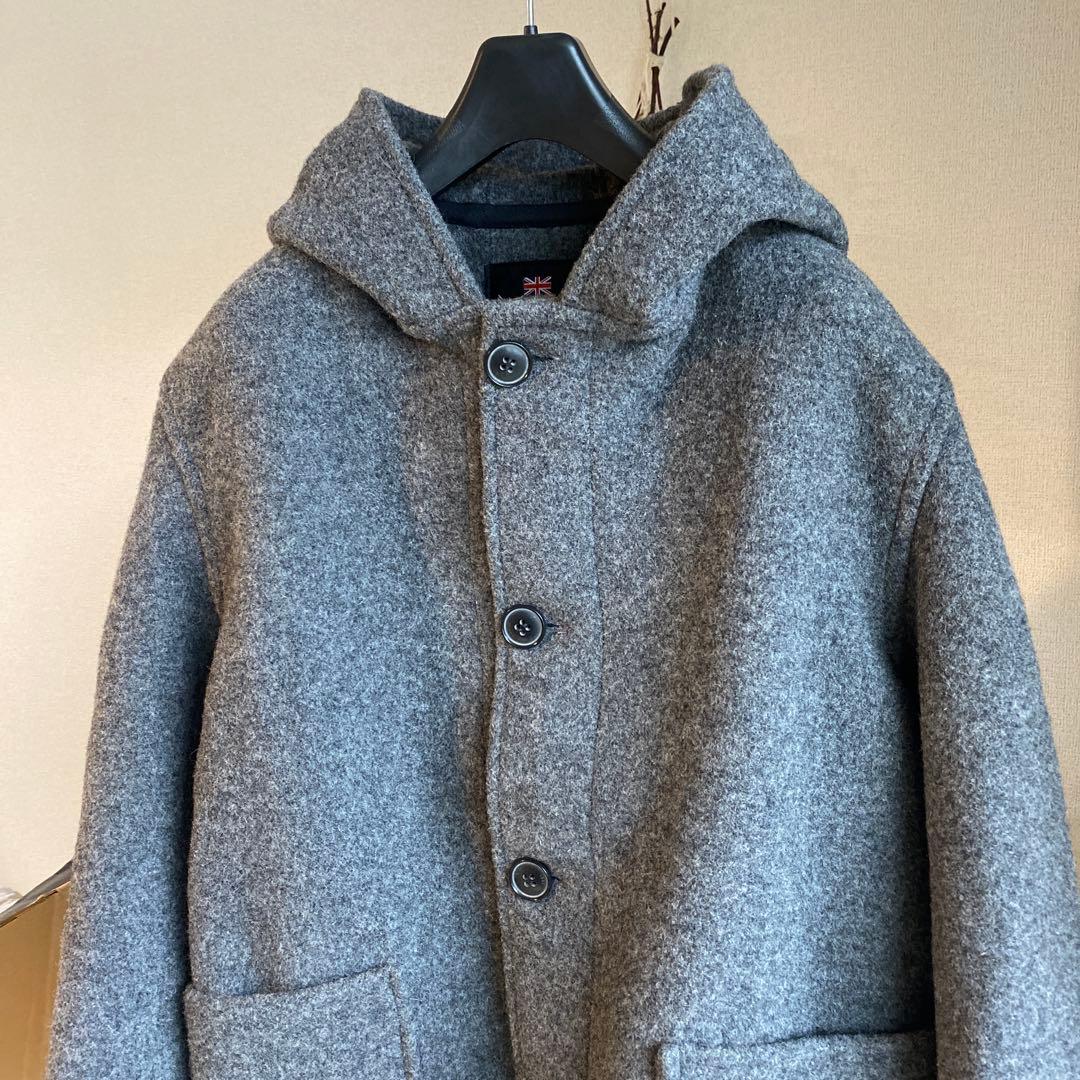 Gloverall ウールスモック ショートフーデッドコート