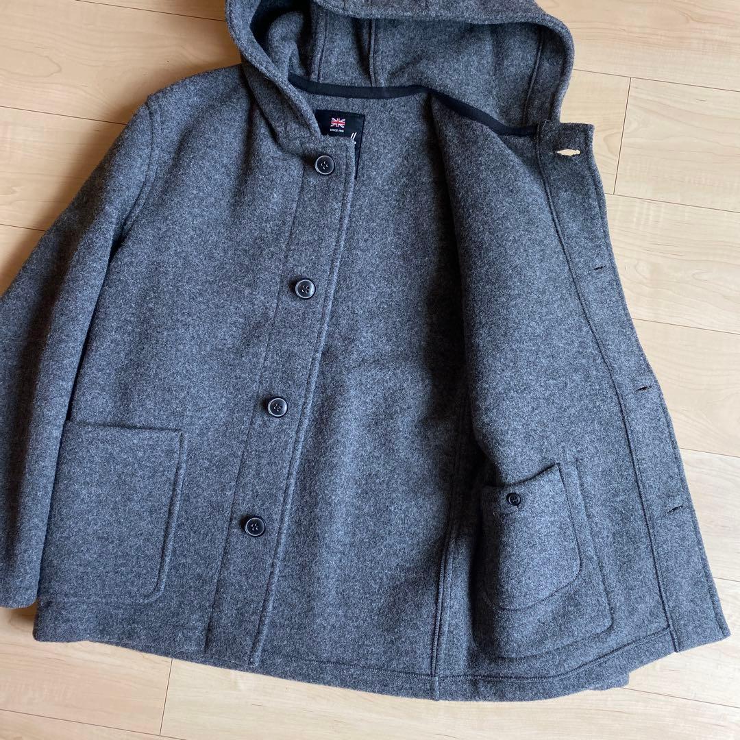 Gloverall ウールスモック ショートフーデッドコート