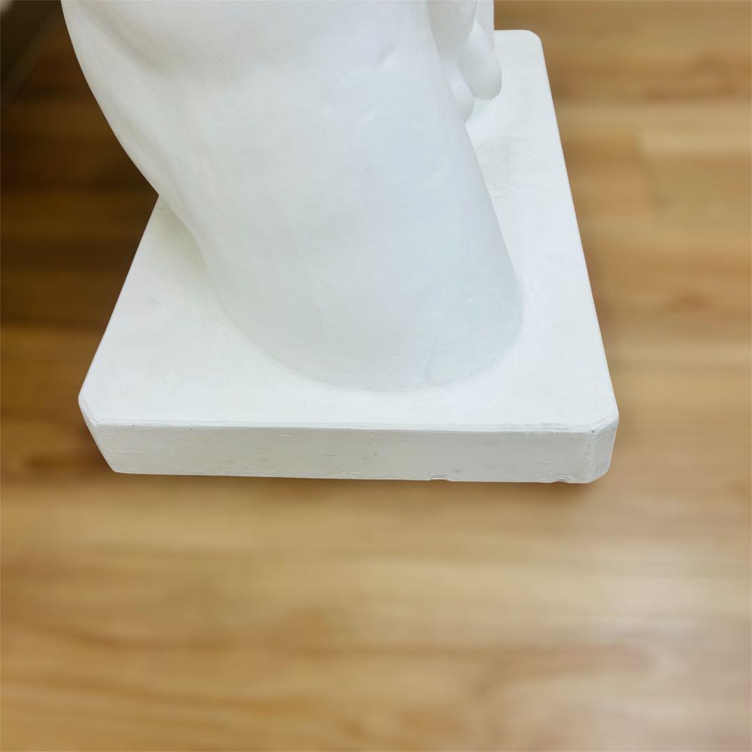 【状態良好】堀石膏制作 円盤投げ 半身像 アンティーク像 H‑012