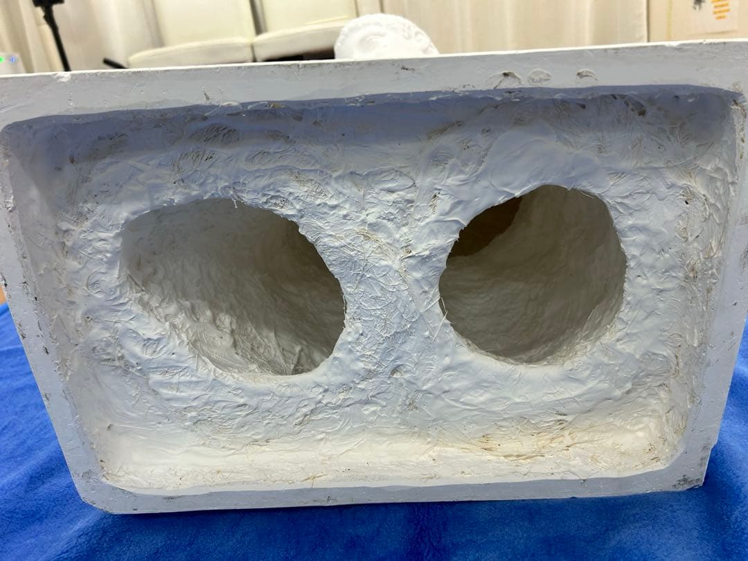 【状態良好】堀石膏制作 円盤投げ 半身像 アンティーク像 H‑012