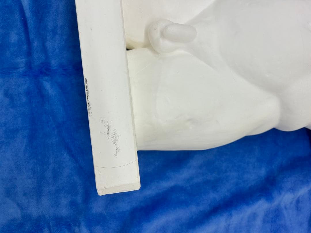 【状態良好】堀石膏制作 円盤投げ 半身像 アンティーク像 H‑012