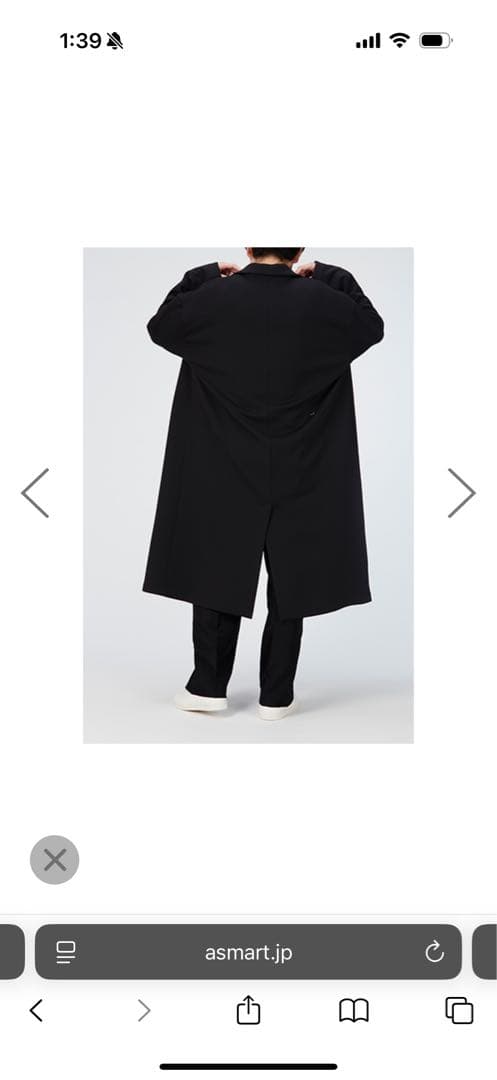 【新品】Big silhouette Coat Perfume closet