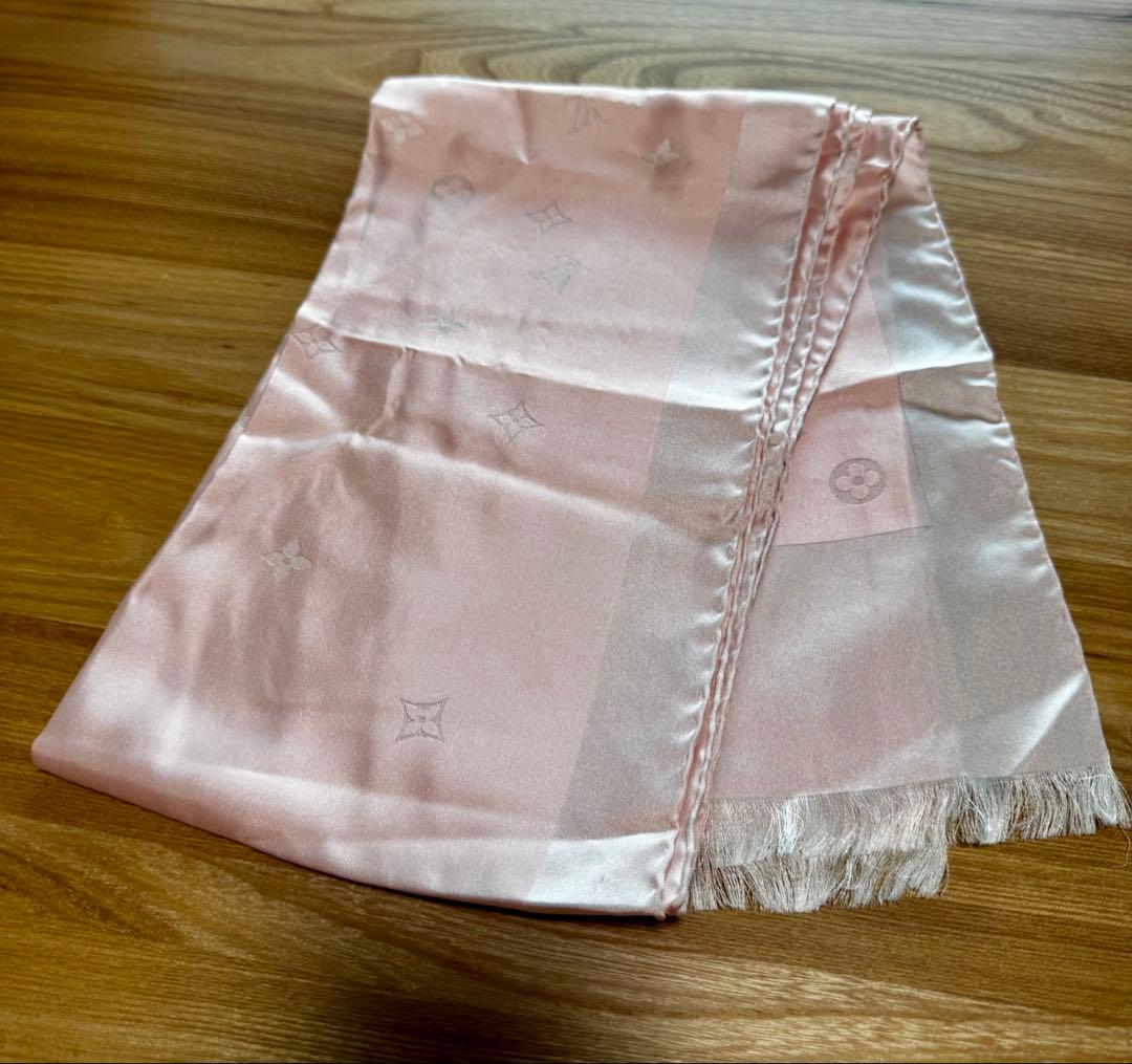 ***様 Louis Vuitton シルク ストール ピンク