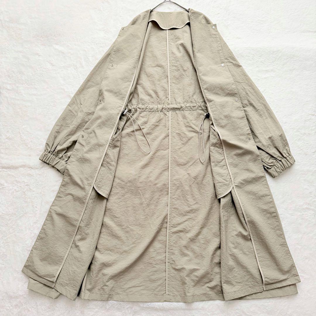 未使用級✨ビアズリー　バルーン袖フレアコート　ベージュ　Fサイズ 25年モデル