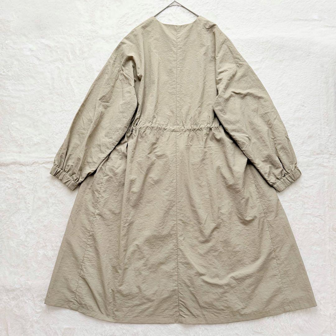 未使用級✨ビアズリー　バルーン袖フレアコート　ベージュ　Fサイズ 25年モデル