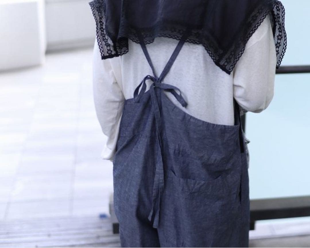 ゆかまま◡̈nest robe |UpcycleLinoダンガリーサロペット