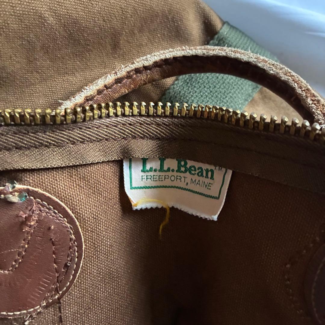 古着　80s　L.L.Bean　エルエルビーン　キャンバスボストンバッグ