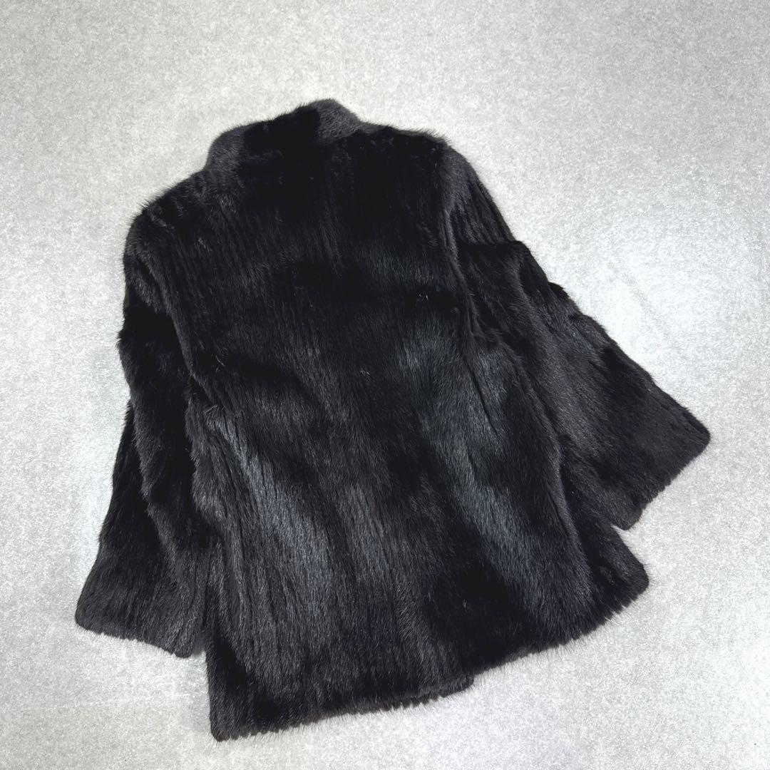 SAGA MINK サガミンク リアルファー ファーコート 毛皮 内ドローコード