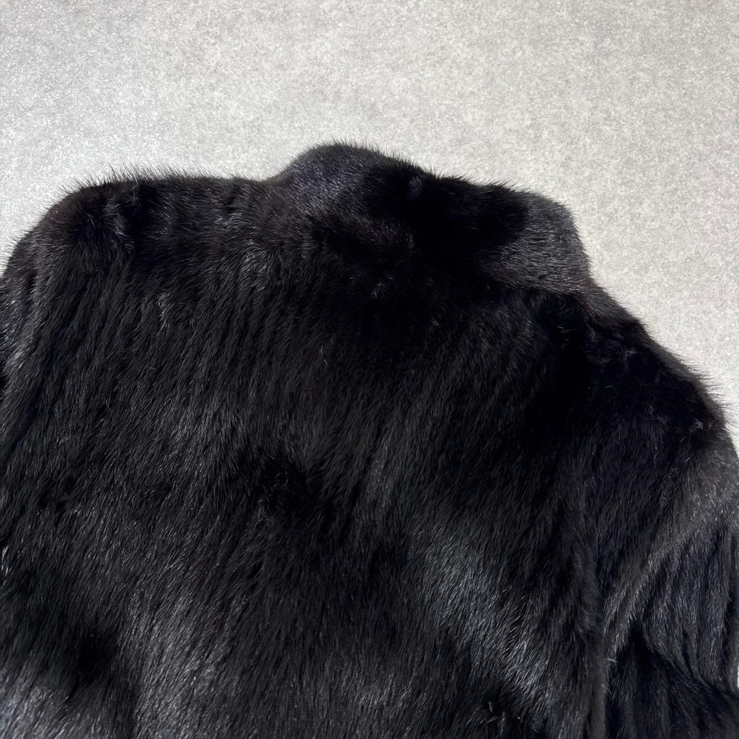 SAGA MINK サガミンク リアルファー ファーコート 毛皮 内ドローコード