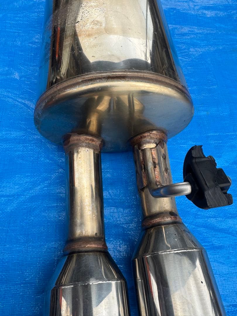 プリウス ZVW30 ガナドール ステンレススチール ダブルテールパイプマフラー