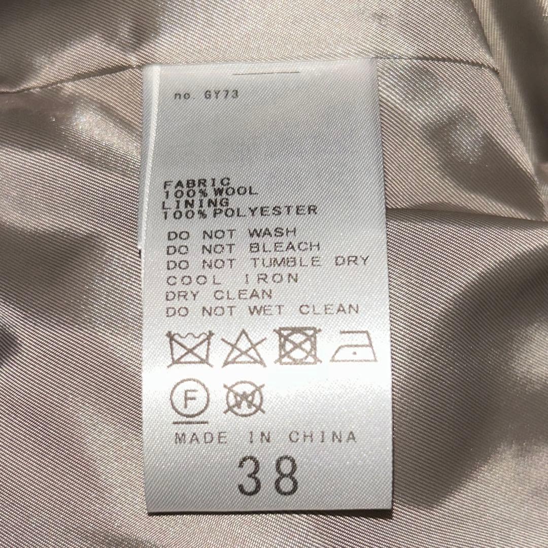 JOURNAL STANDARD ノーカラーショートコート　38