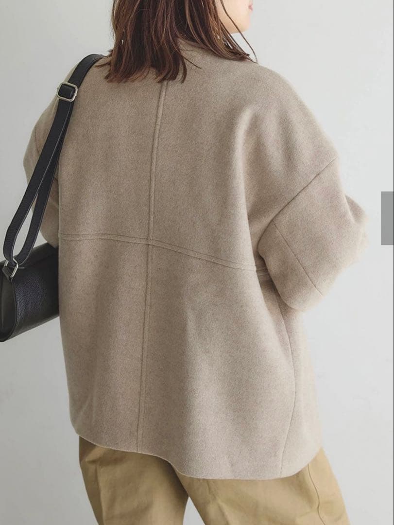 JOURNAL STANDARD ノーカラーショートコート　38