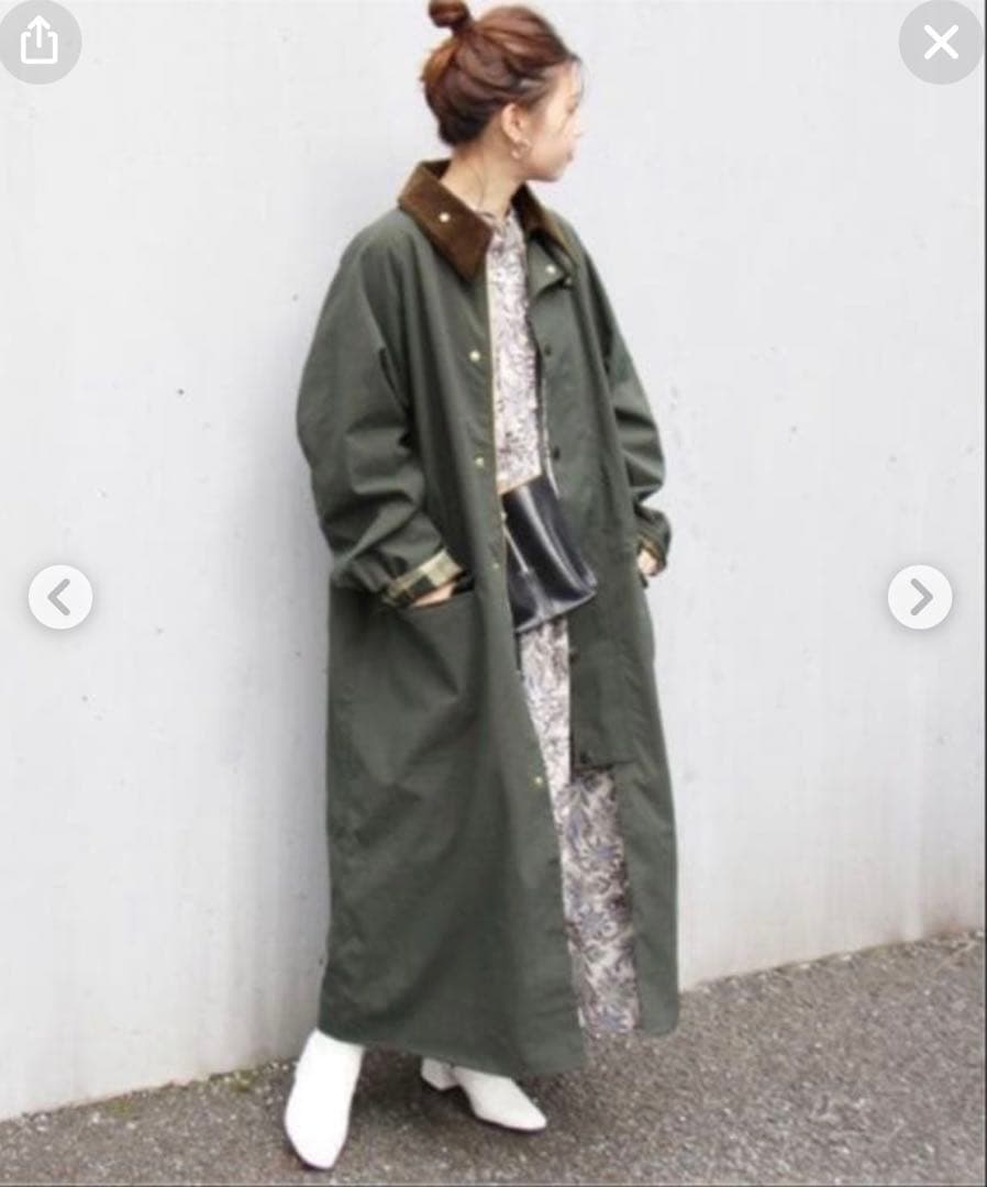 journal standard別注barbourロングコート 38