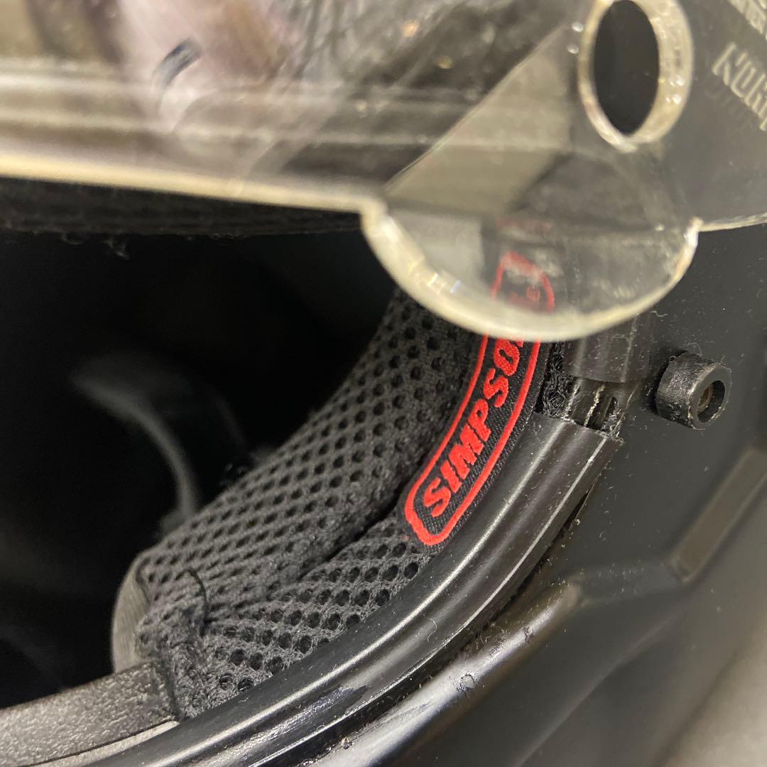 ☆SIMPSONフルフェイスヘルメット マットブラックsinpson RX12