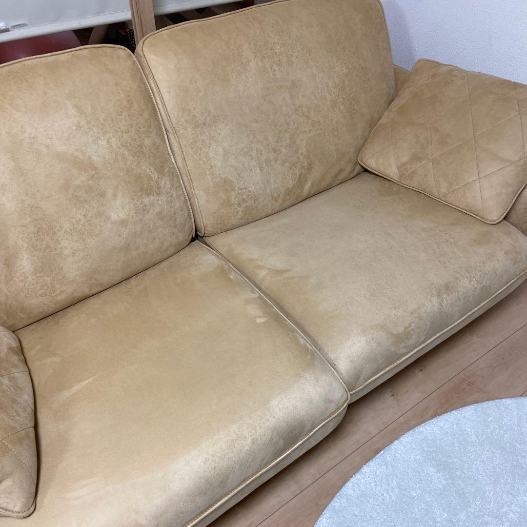 ソファ　コロンバス　レザーテックス　2〜3人掛け