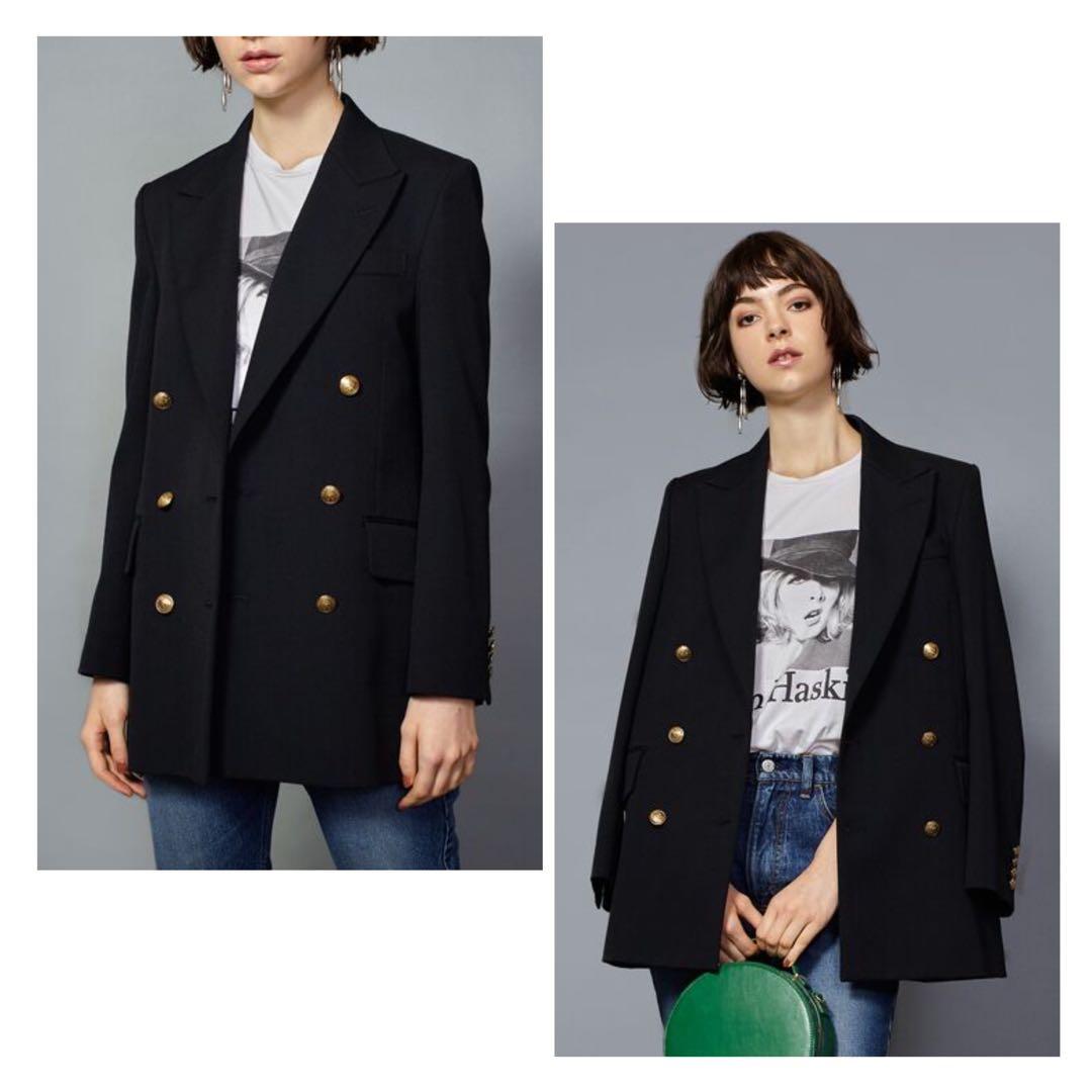 BEAUTY&YOUTH TRADITIONAL ダブルジャケット 36 S 紺