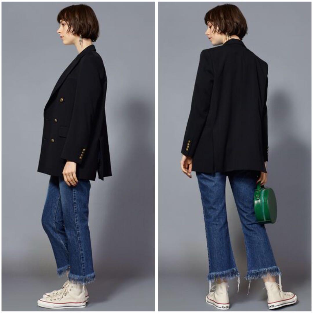 BEAUTY&YOUTH TRADITIONAL ダブルジャケット 36 S 紺