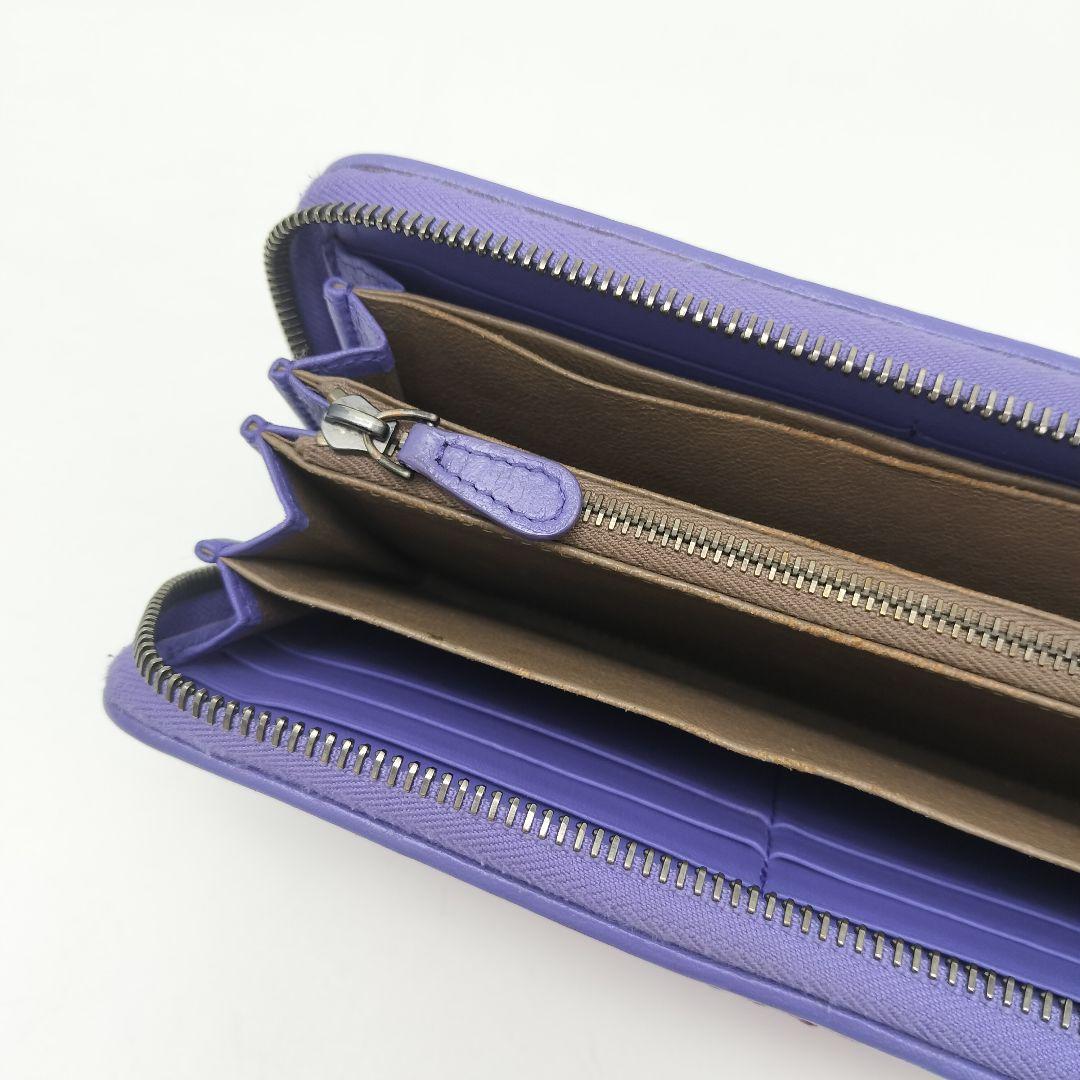 極美品✨ボッテガヴェネタ　長財布　ラウンドファスナー　レザー