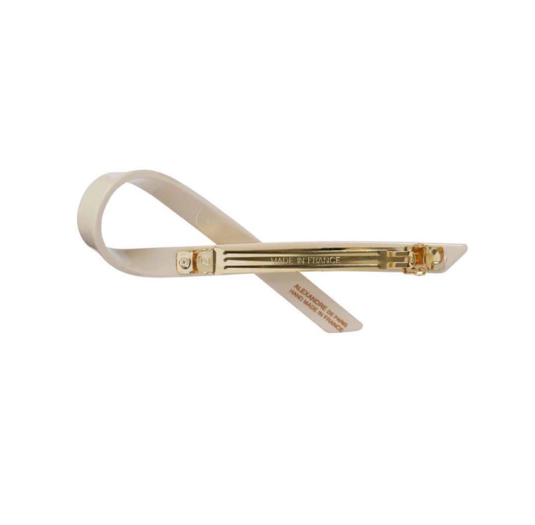 アレクサンドルドゥパリ　バレッタ　ベージュ