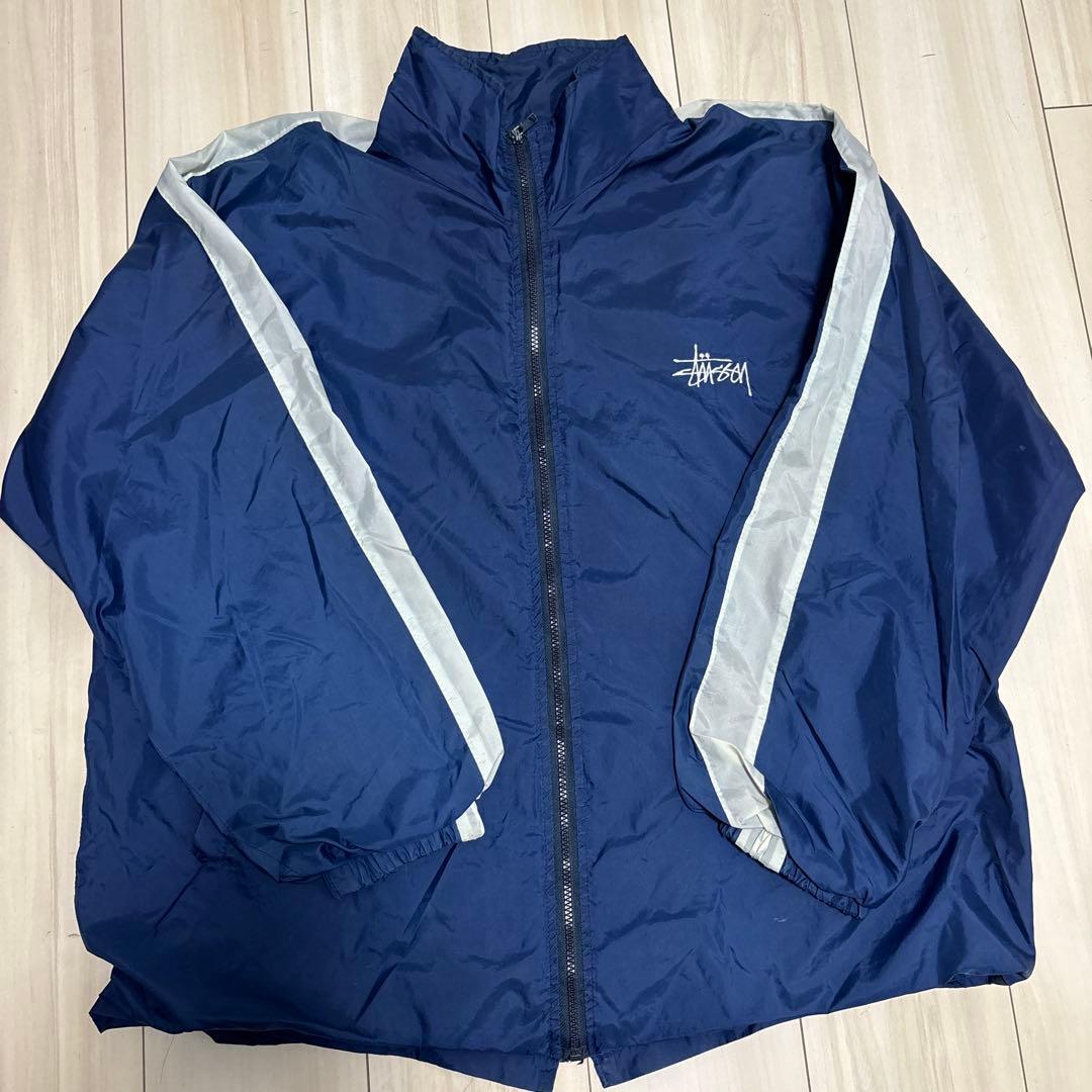 Stussy ネイビー フルジップジャケット