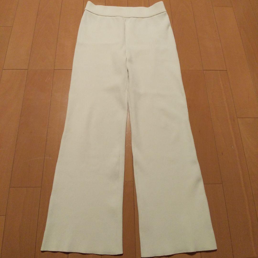 タイムセール⭐美品ドゥーズィエムクラス　GLASSY RIB パンツ　ナチュラル