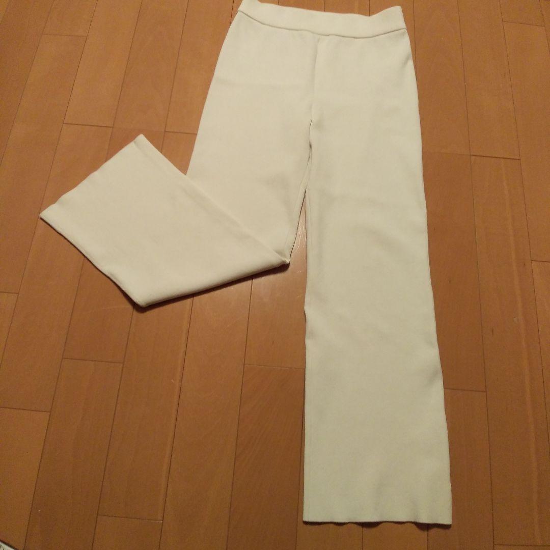 タイムセール⭐美品ドゥーズィエムクラス　GLASSY RIB パンツ　ナチュラル