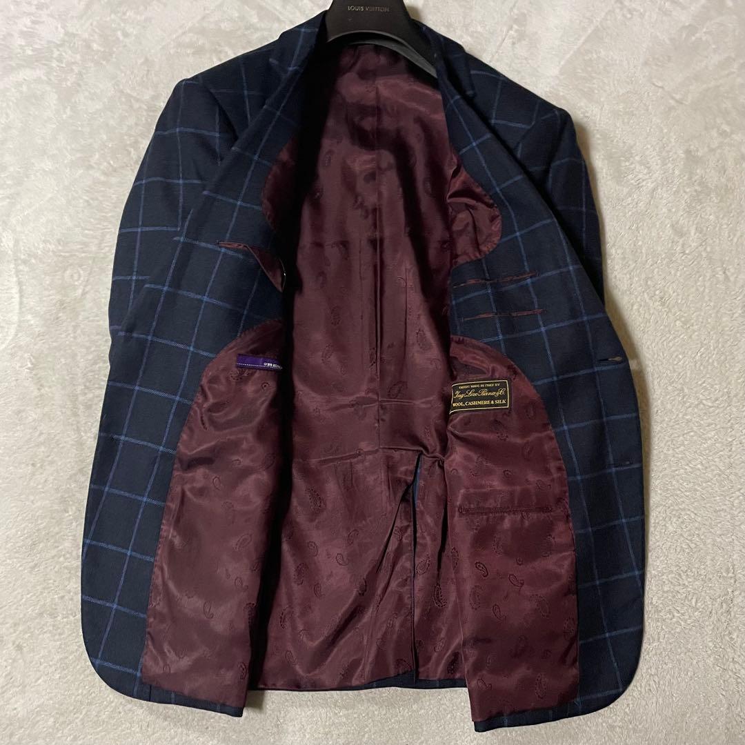 専用伊・ロロピアーナ社「カシミヤ＆シルク」×RESPECT チェックジャケット美