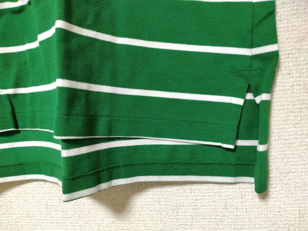 美品　XXL ポロ　ラルフローレン　ポロシャツ　ボーダー　半袖　刺繍