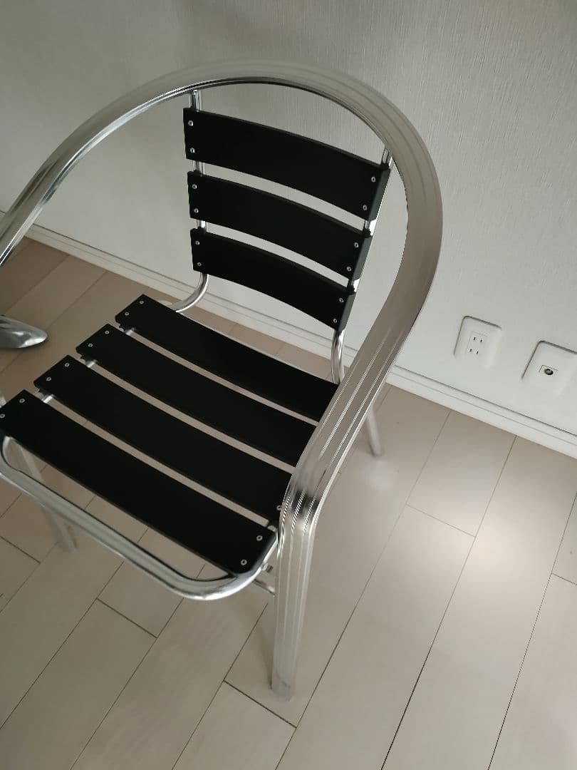 ダルトン　ALUMINUM CAFE CHAIR BLACK
