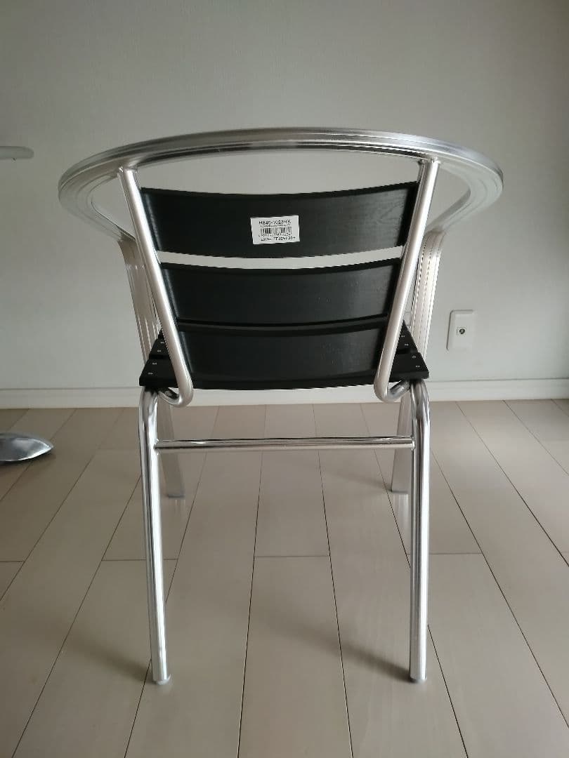 ダルトン　ALUMINUM CAFE CHAIR BLACK