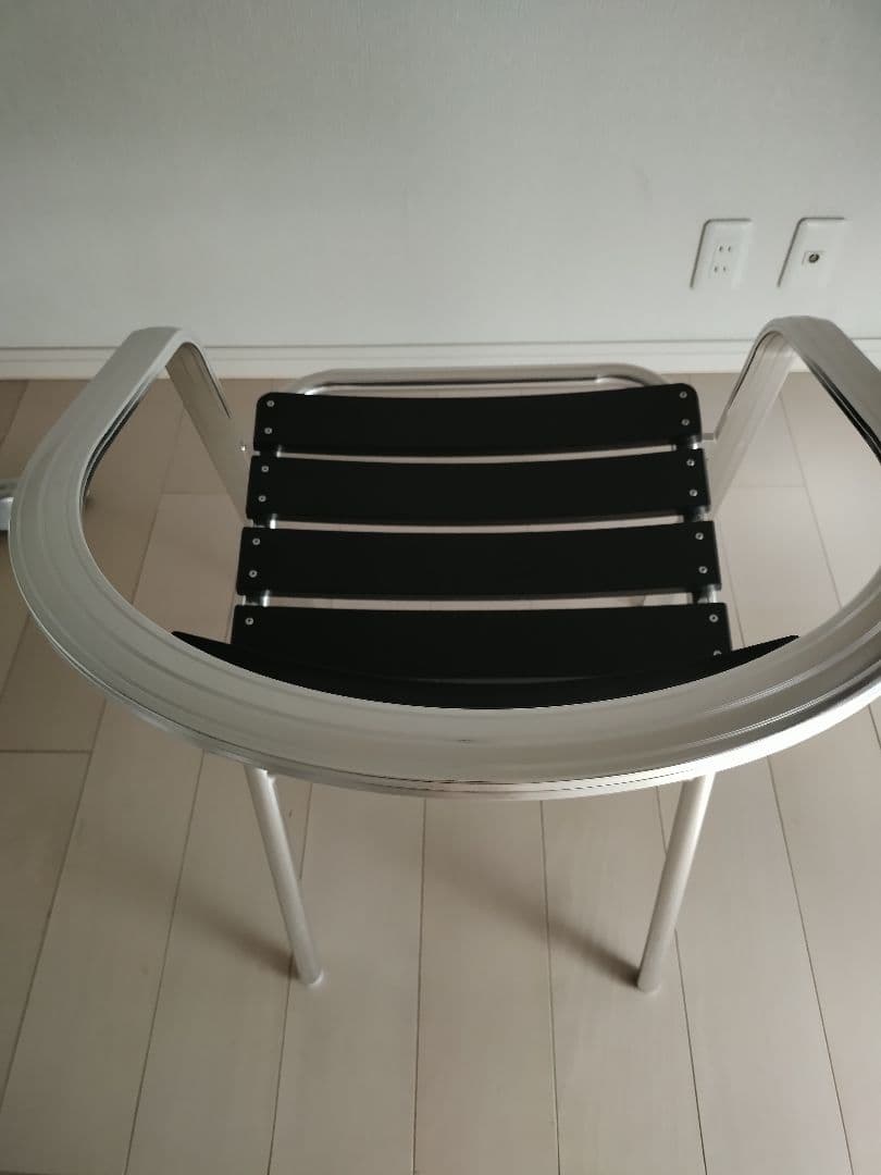 ダルトン　ALUMINUM CAFE CHAIR BLACK