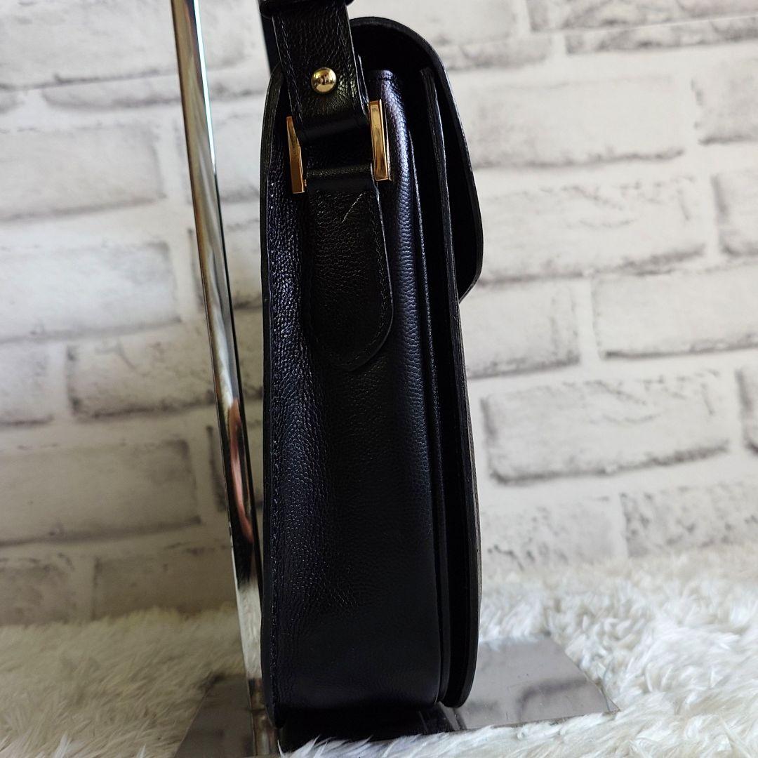 イヴサンローラン カサンドラ ショルダーバッグ ブラック レザー ビンテージ