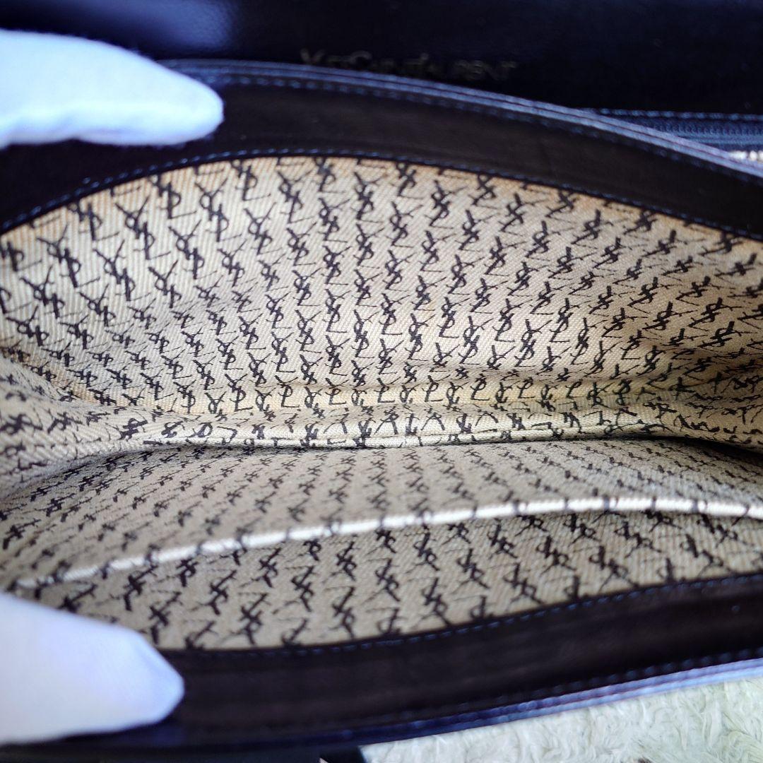 イヴサンローラン カサンドラ ショルダーバッグ ブラック レザー ビンテージ