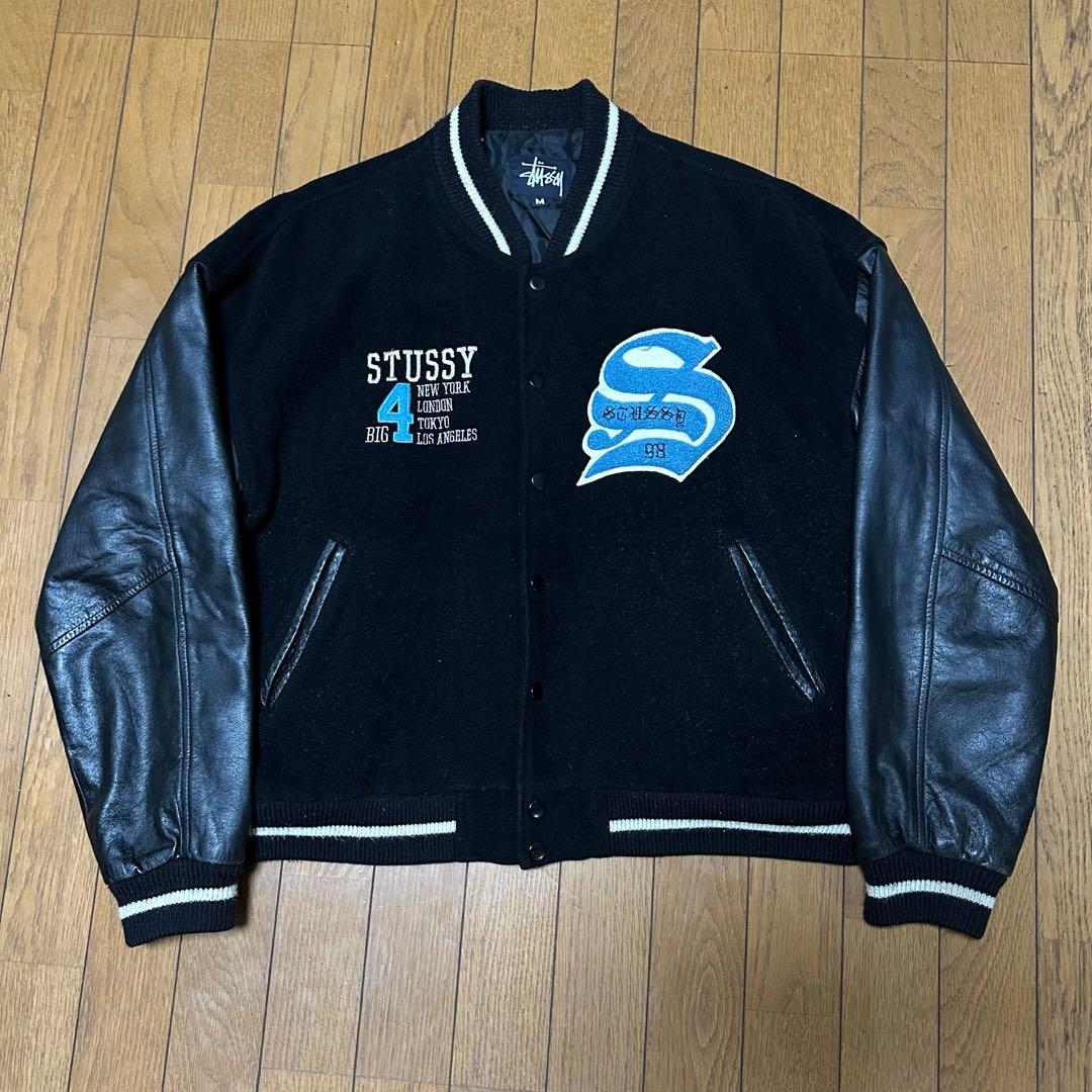 OLD STUSSY 90s BIG4 スタジャン M 1998s USA製