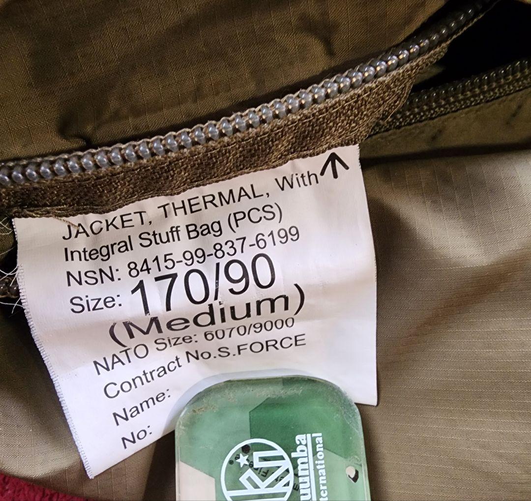 すけ　イギリス軍　PCS サーマルジャケット　M