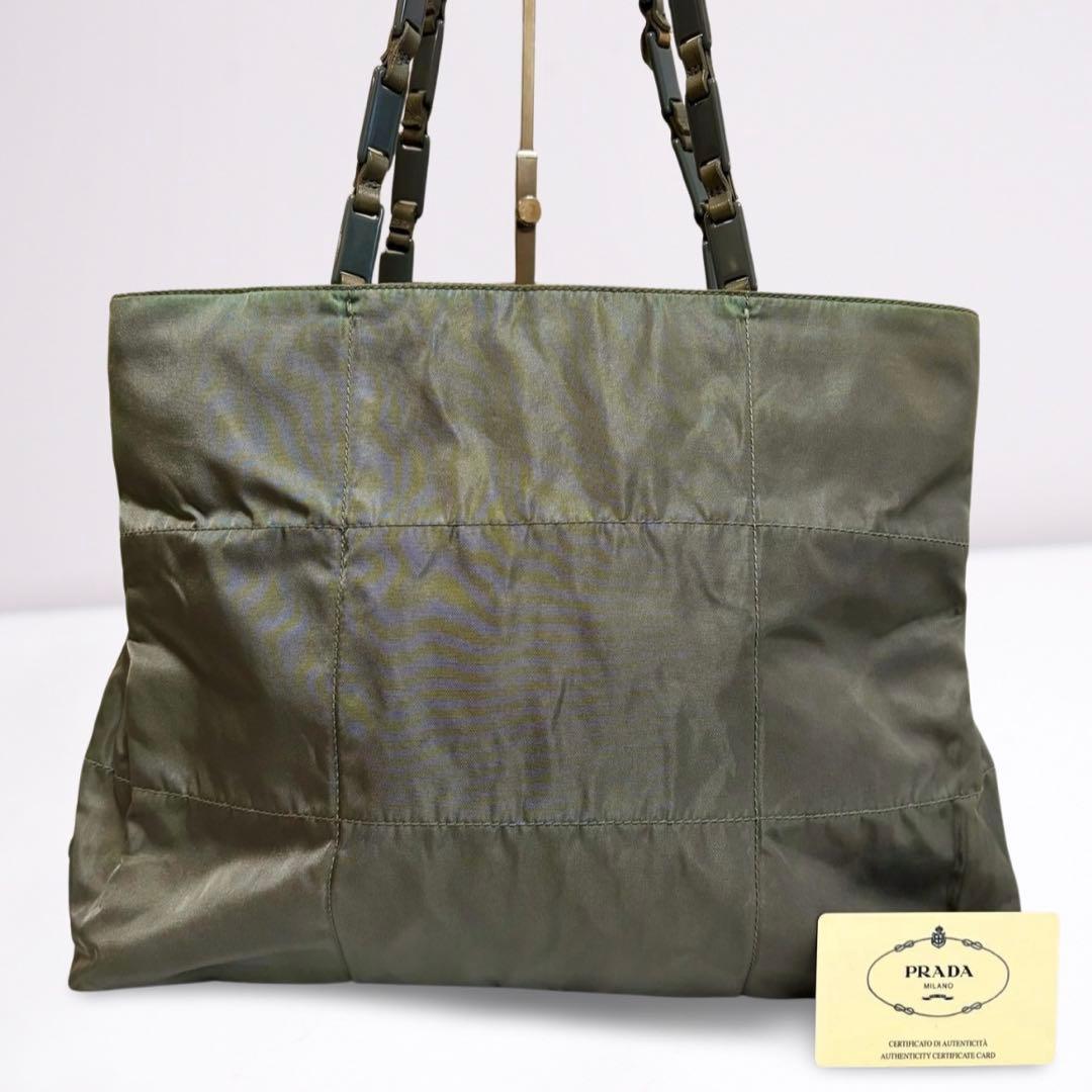 【正規品】プラダ PRADA ギャラカード トートバッグ ナイロン キルティング