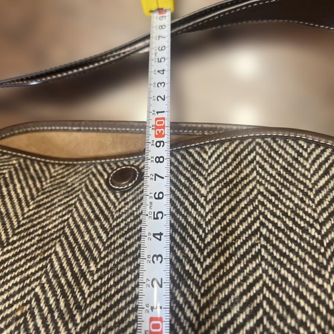 POLO RALPH LAUREN ヘリンボーン ミディアム バケット バッグ